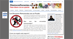 Desktop Screenshot of dineroconencuestas.org